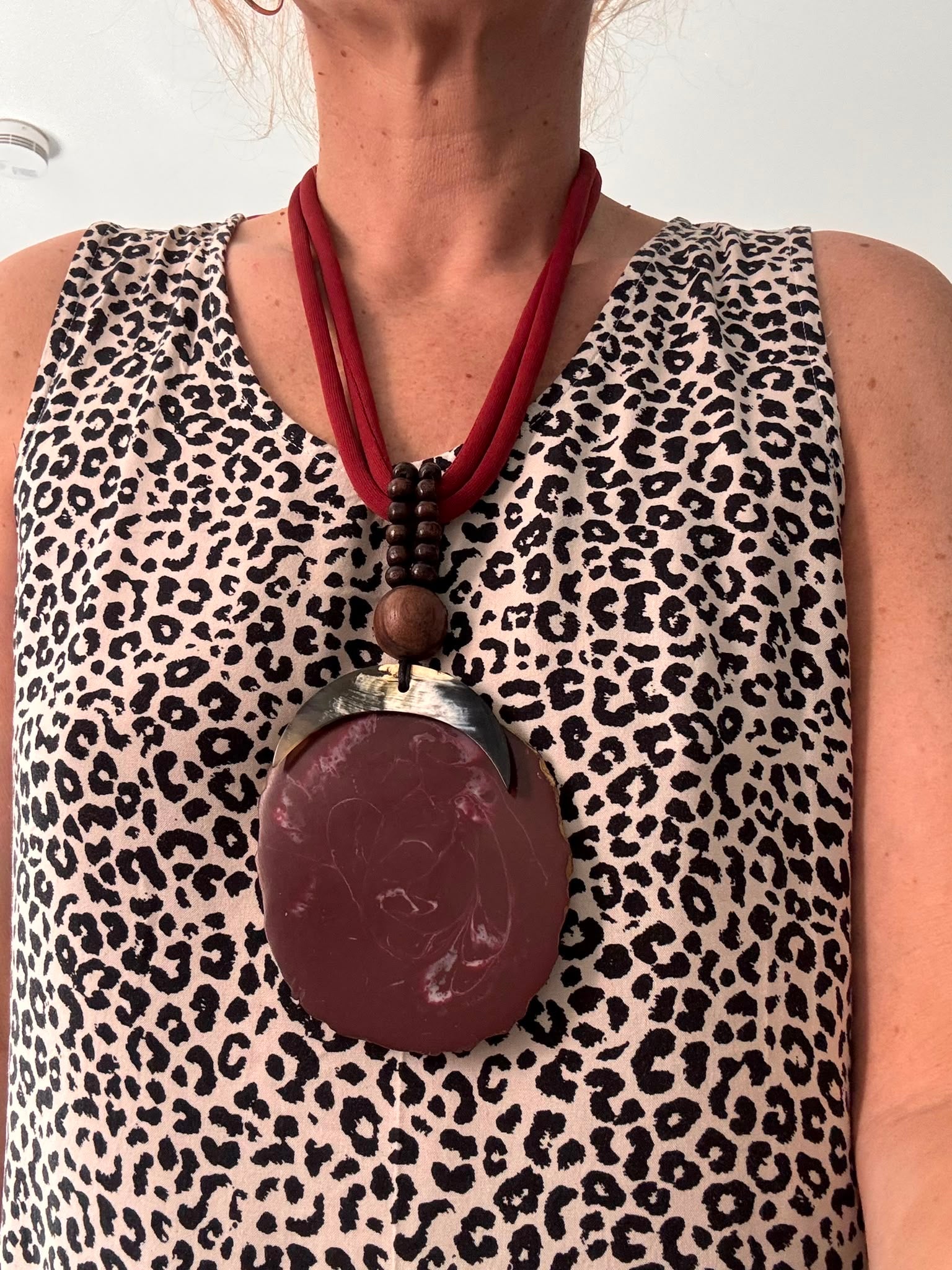 Statement-Kette Bordeaux