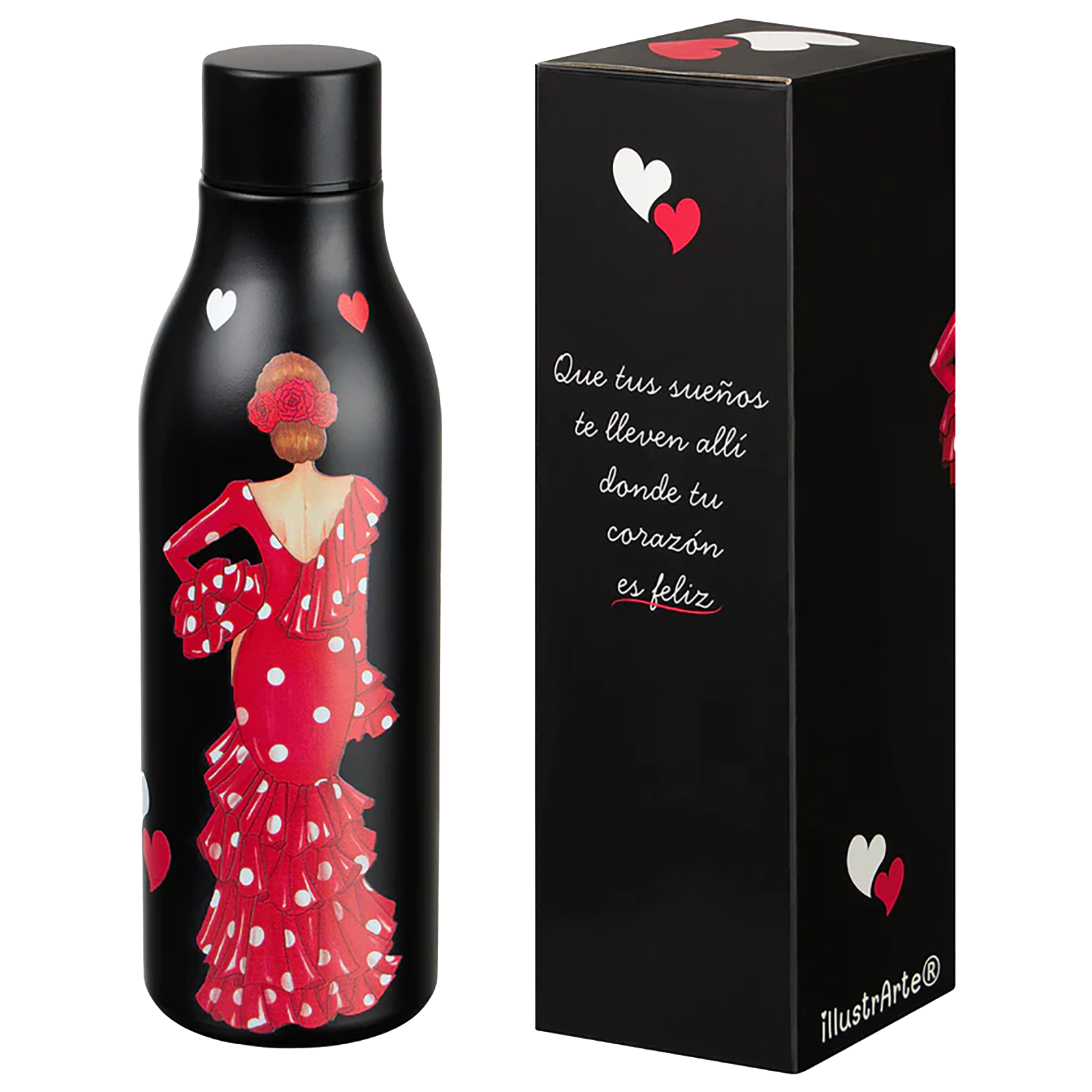 Macarena – rote Flamenca de Lunares – Schwarze Flasche