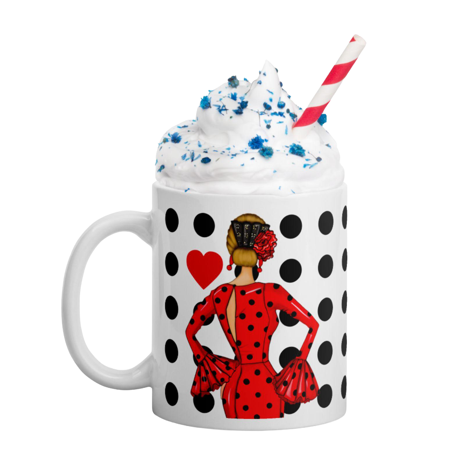 Taza Flamenca de Cerámica 350 ml – Diseño Maria Rojo_exp5