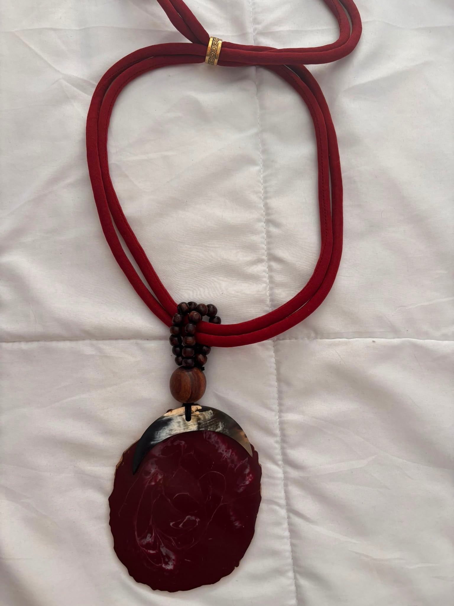 Statement-Kette Bordeaux
