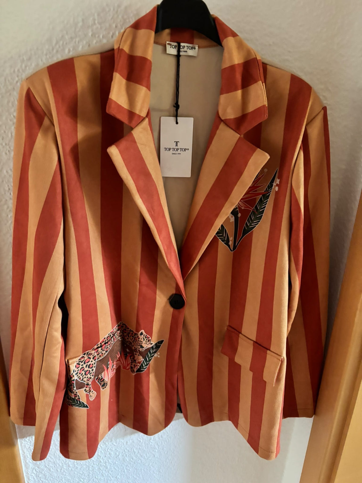 Blazer „Sleeping Tiger“ – Okre & Orange gestreift