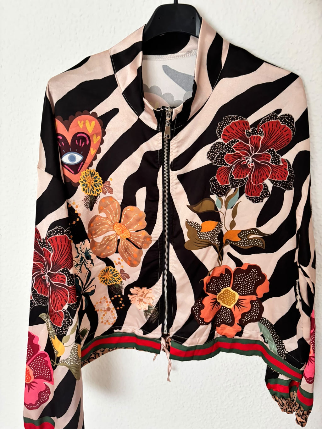 Bomberjacke Wild Heart – Zebra