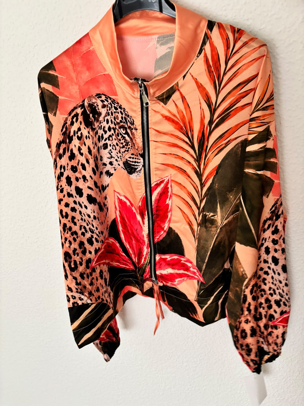 Bomberjacke Leo Tropical – Coral